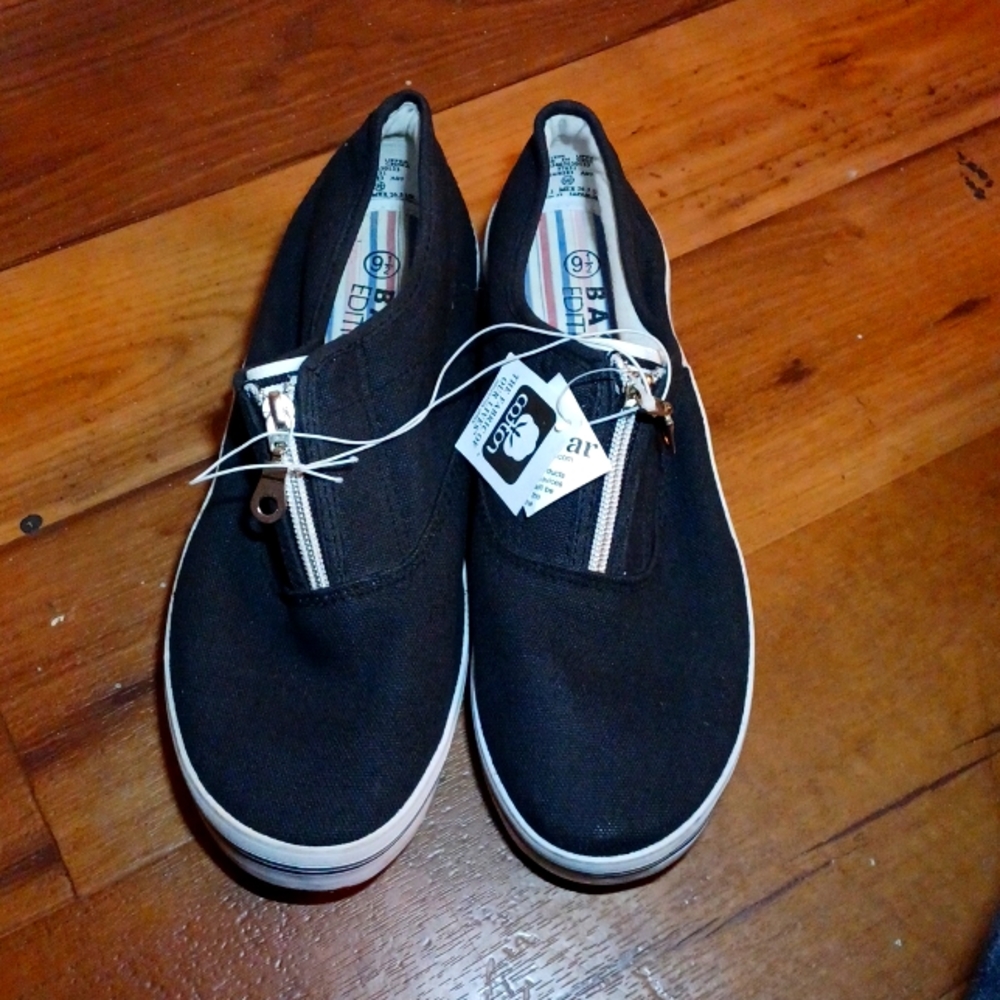 Basic Edition Sneakers, Black, Size 9½,